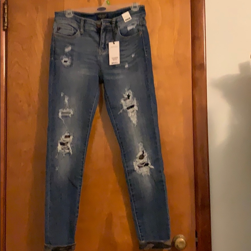 Judy Blue Camo ripped jeans